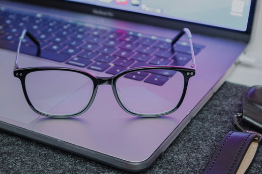 Blue light glasses lifestyle wellness ritual
