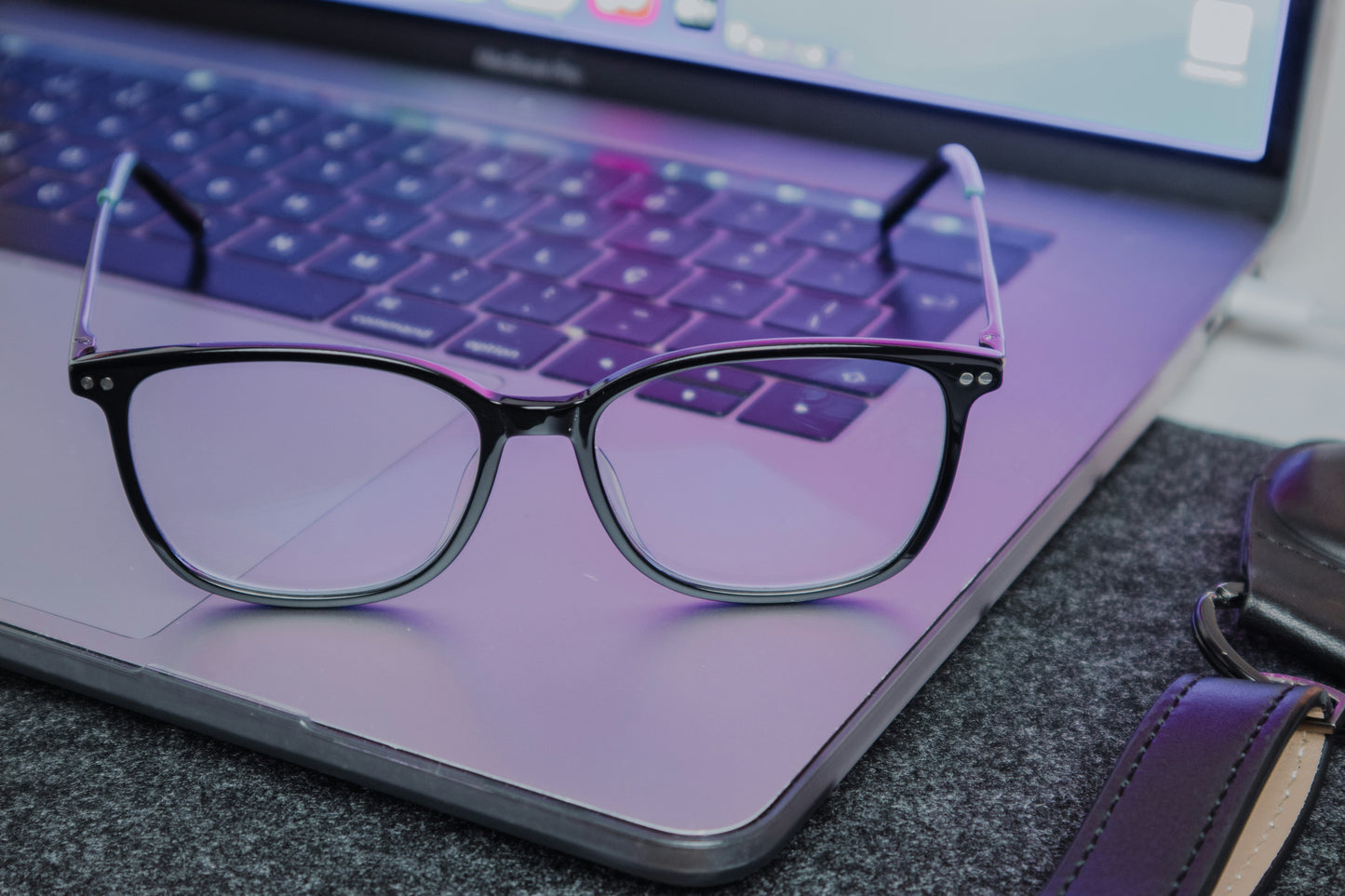 Blue light glasses lifestyle wellness ritual