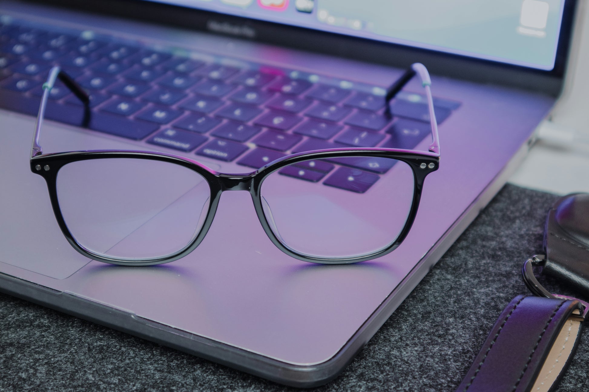Blue light glasses lifestyle wellness ritual